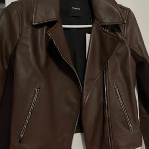 Theory New Moto Leather Jacket size Petite (0)